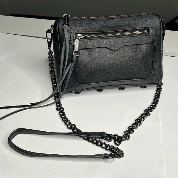 Rebecca Minkoff Handbags - Rebecca Minkoff Avery Black Saffiano Leather Cross Body Bag